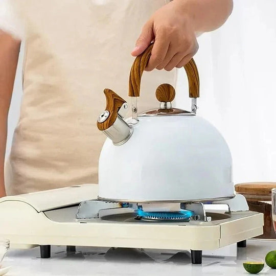 Kettle with Whistling Design and Insulated Handle