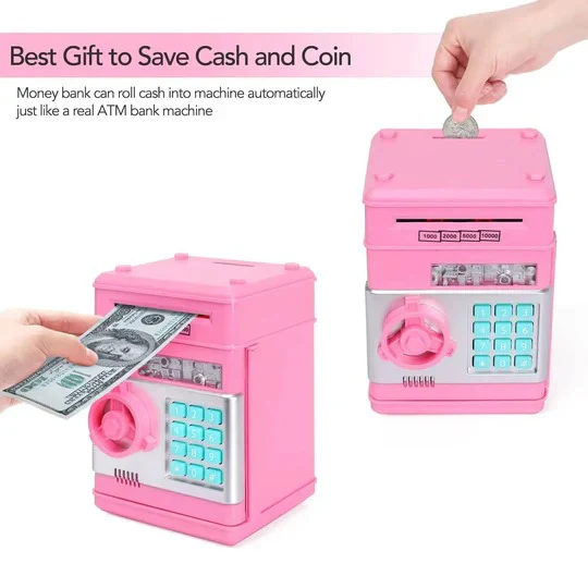 Kids' Piggy Bank with Fun Design and Easy Access