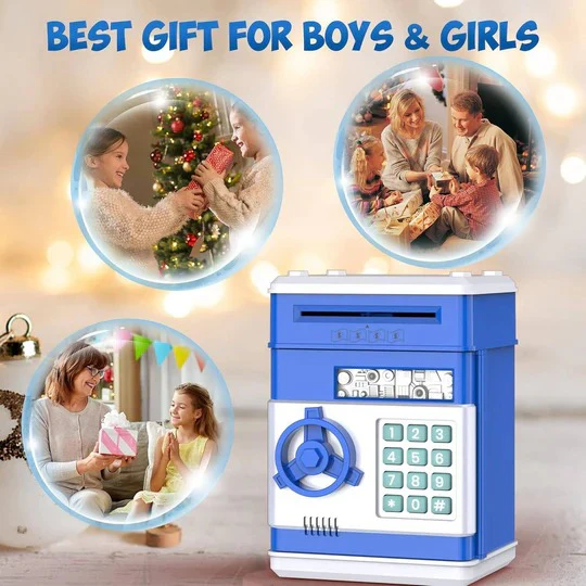 Kids' Piggy Bank with Fun Design and Easy Access