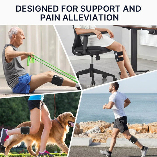 Knee Brace with Adjustable Straps and Dual Pads