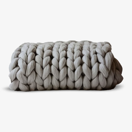 Knit Blanket with Soft Fabric and Decorative Style