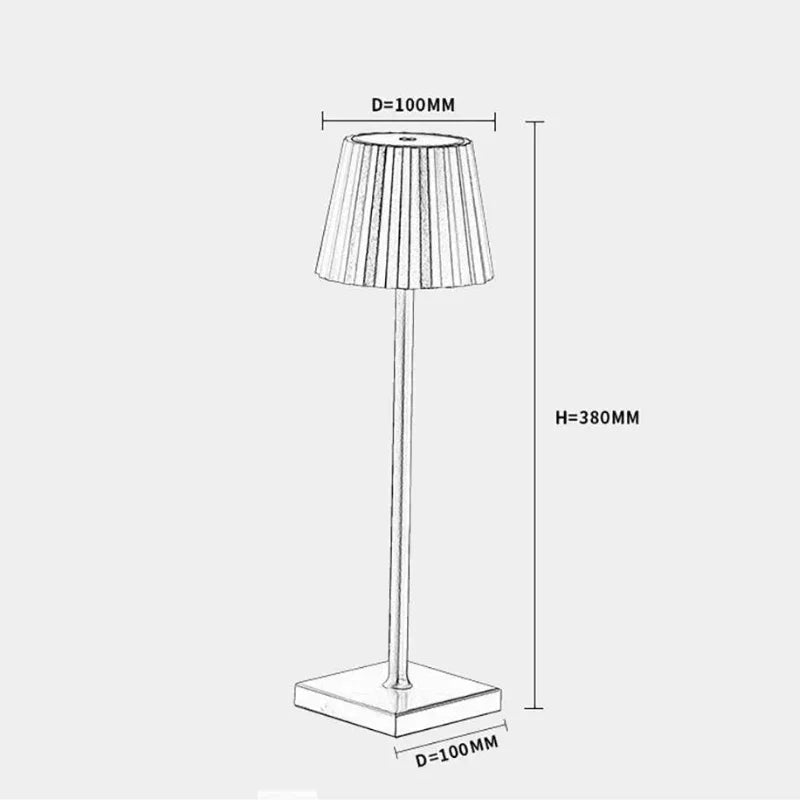 Lamp with Cordless Design and Touch Control