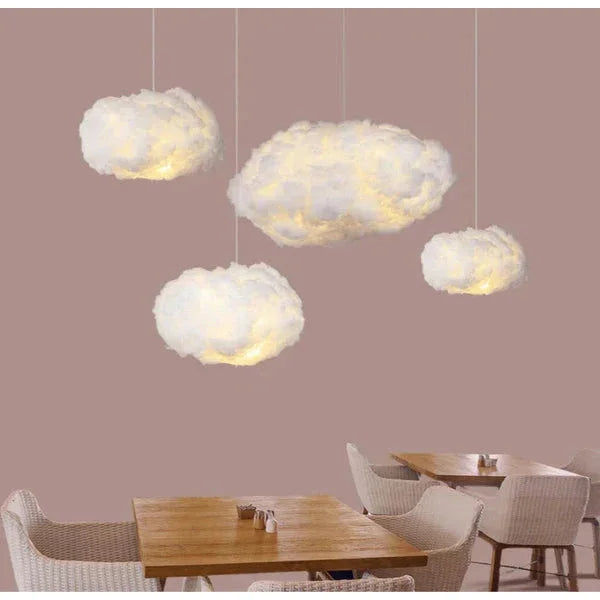 Lamp with Soft Lighting and Cloud Design