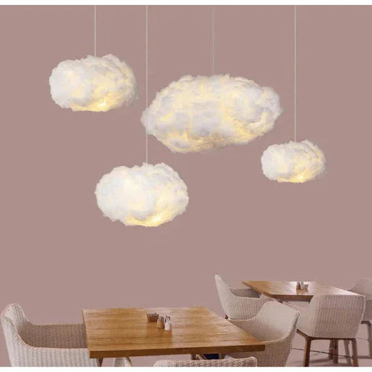 Lamp with Soft Lighting and Cloud Design