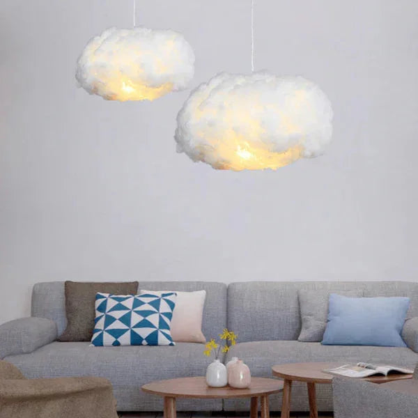 Lamp with Soft Lighting and Cloud Design