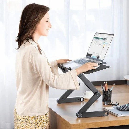 Laptop Stand with Adjustable Height and Cooling Vent
