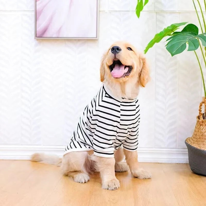 Large Dog Shirt with Soft Cotton and Breathable Design