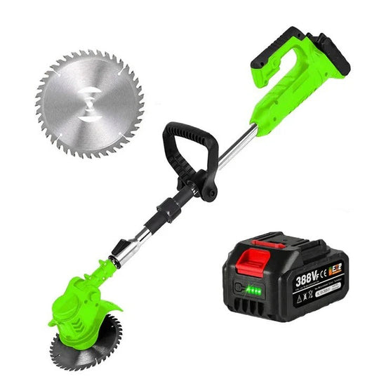 Lawn Care Tool with Cordless Trimmer and Edger