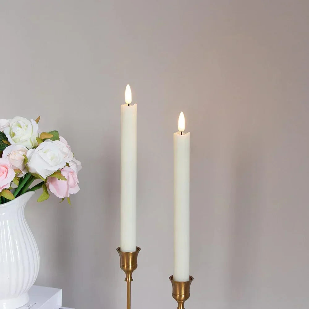 LED Candles with Realistic Flame and Battery Operation