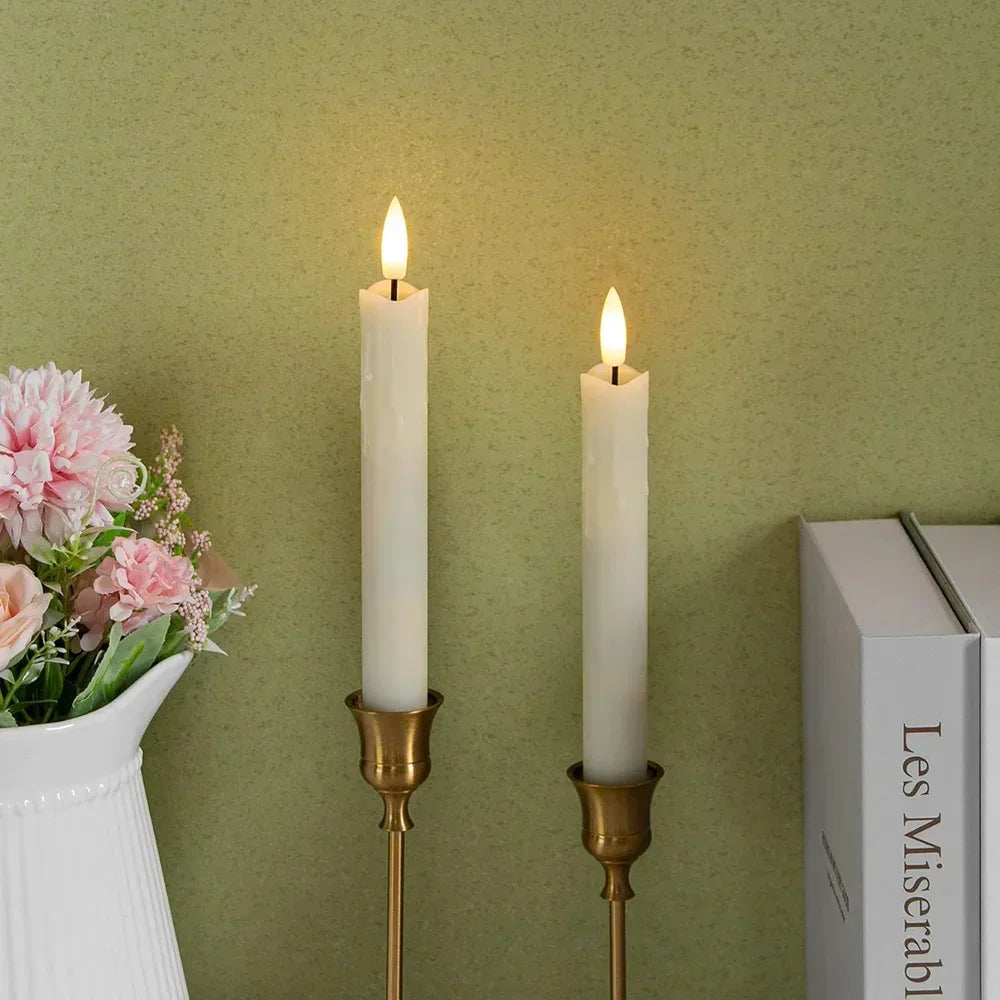 LED Candles with Realistic Flame and Battery Operation