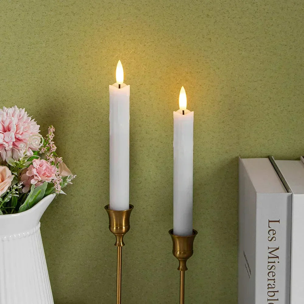 LED Candles with Realistic Flame and Battery Operation