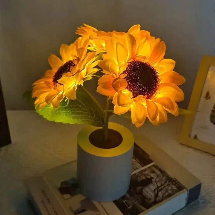 LED Desk Lamp with USB Rechargeable Battery and Adjustable Stem