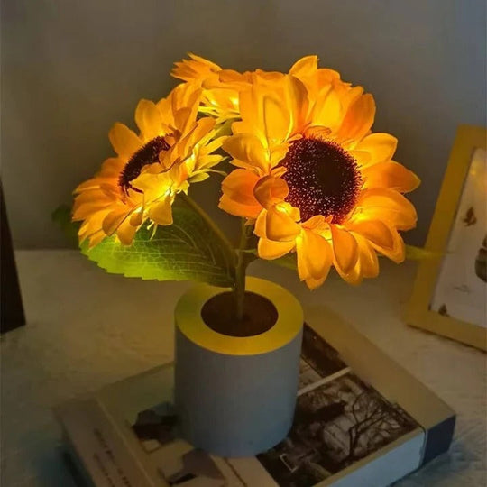 LED Desk Lamp with USB Rechargeable Battery and Adjustable Stem
