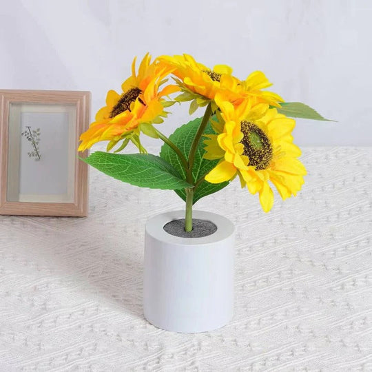 LED Desk Lamp with USB Rechargeable Battery and Adjustable Stem