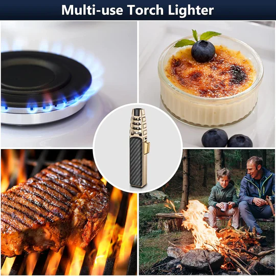 Lighter with Windproof Design and Adjustable Flame