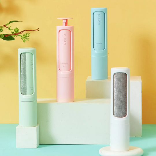 Lint Roller with Reusable Design and Pet Hair Brush