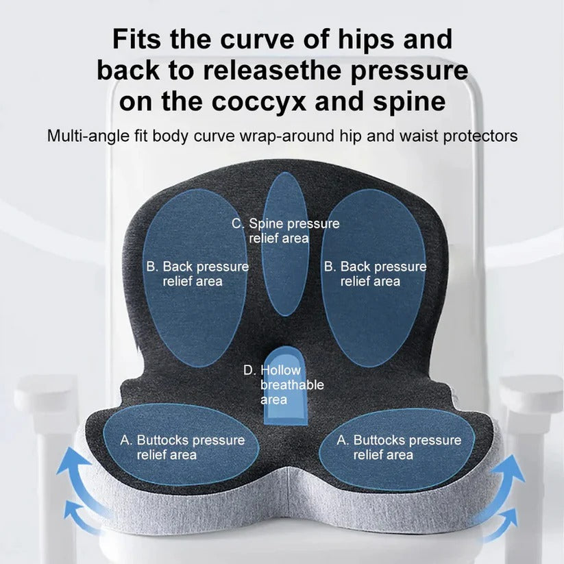 Lumbar Support Pillow with Car Seat and Chair Compatibility