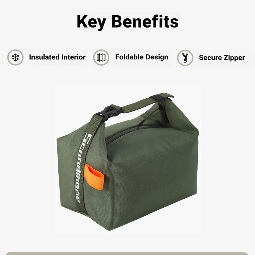 Lunch Bag with Insulated Design and Foldable Structure