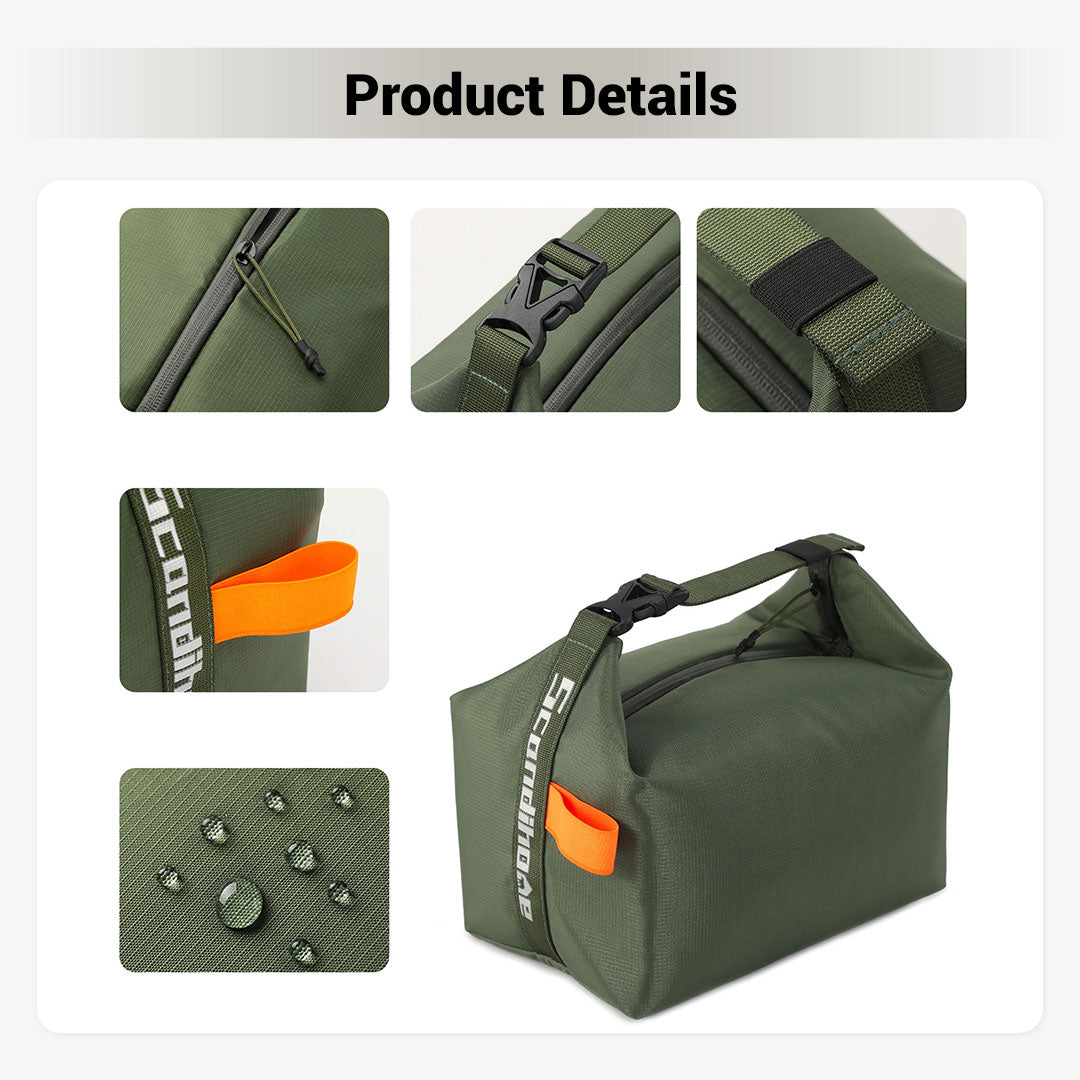 Lunch Bag with Insulated Design and Foldable Structure
