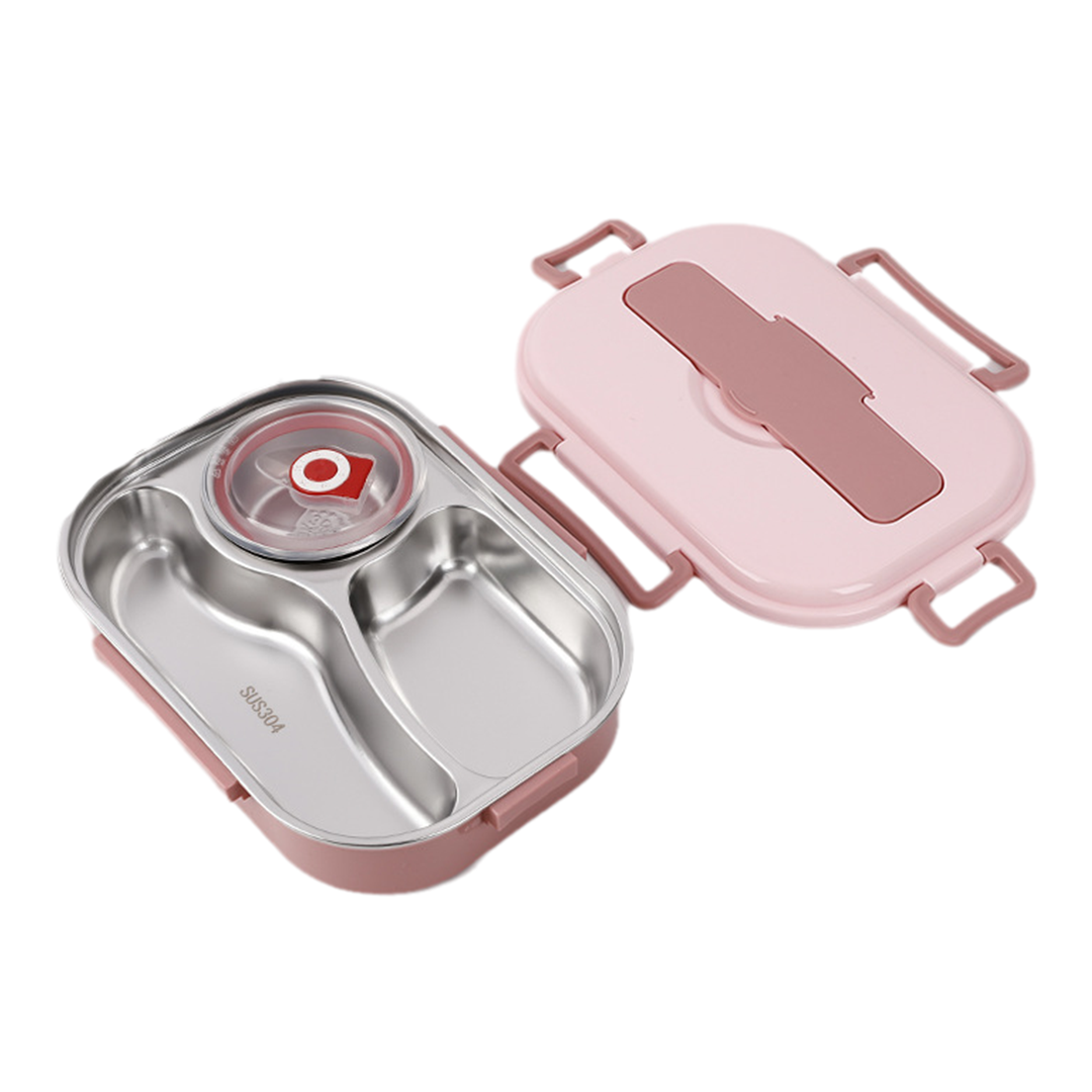 Lunch Box with Stainless Steel and Multi Compartments