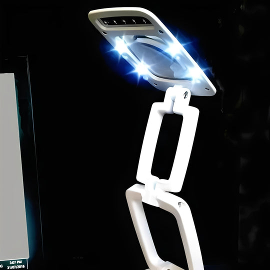 Magnifying Lamp with Adjustable Arm and LED Lights