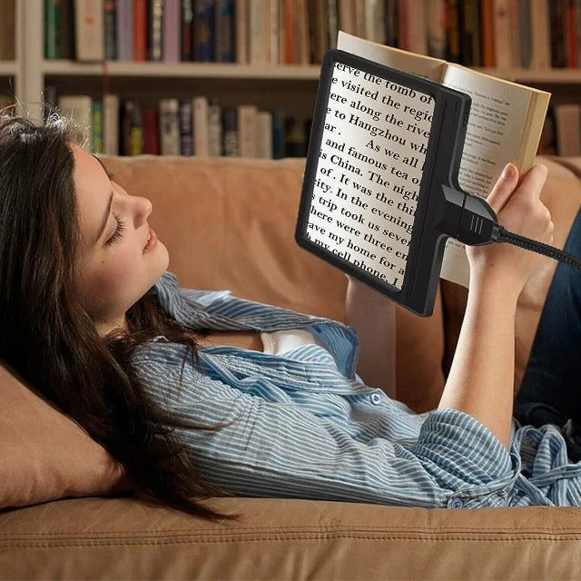 Magnifying Lamp with LED Light and Page Lens
