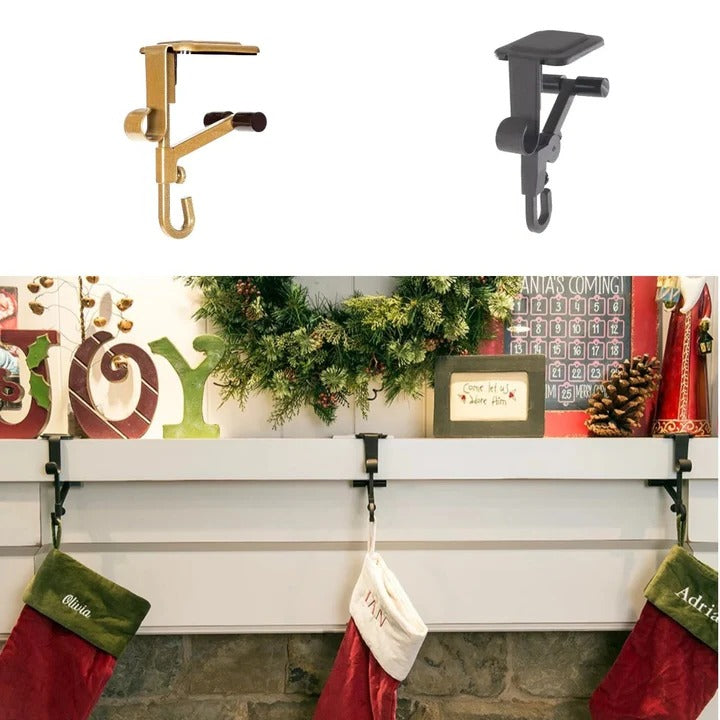 Mantle Hook with Adjustable Design and Weighted Base