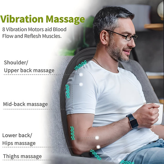 Massage Seat Cushion with Heated Function and Foldable Design