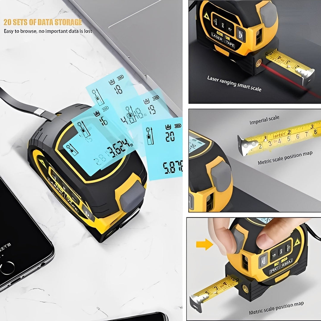 Measuring Tool with Laser Distance and Infrared Function