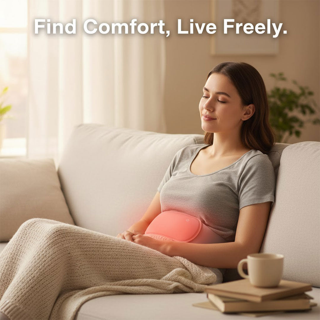 Menstrual Relief Pad with Heated Therapy and Washable Design