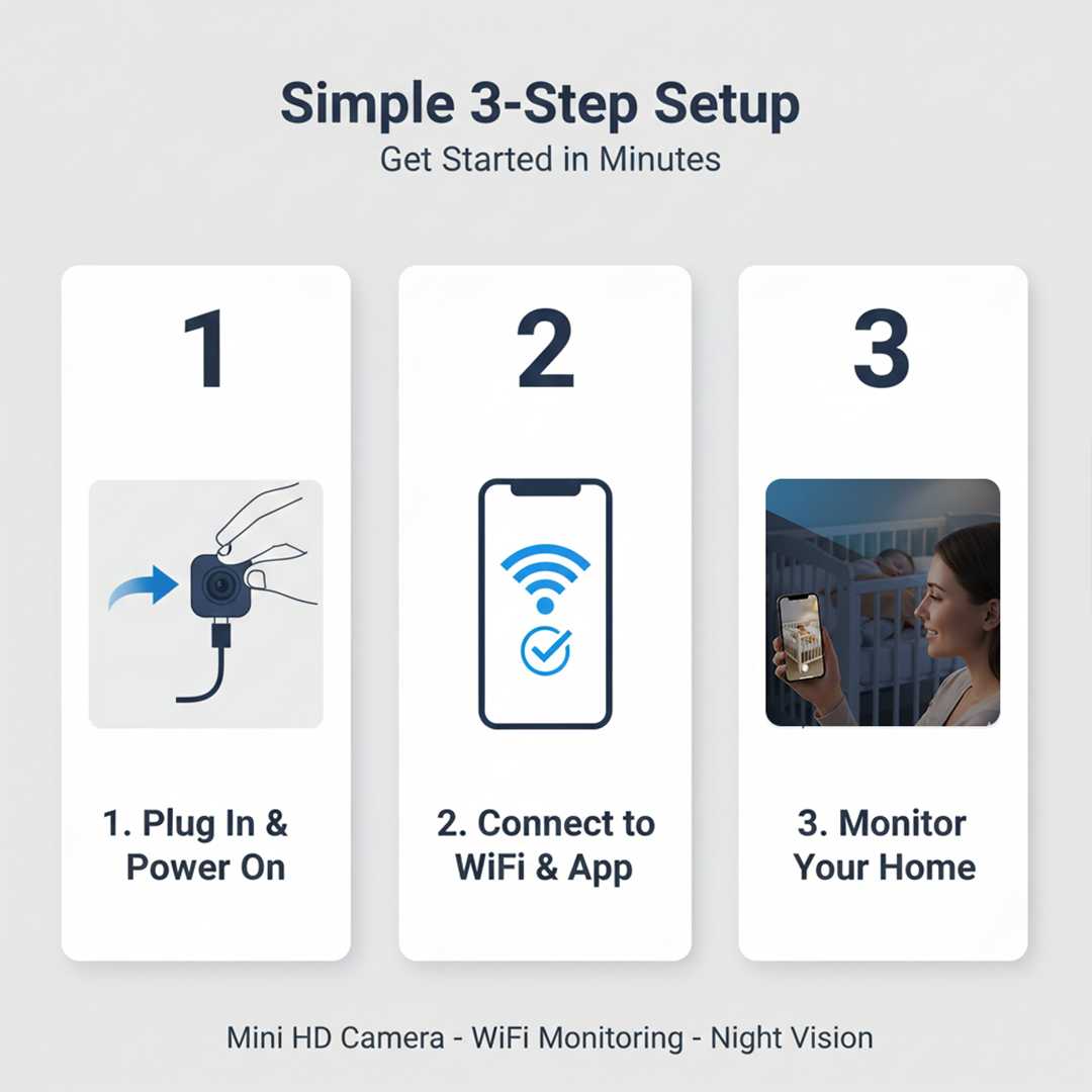 Mini Camera with HD Video and Audio Recording
