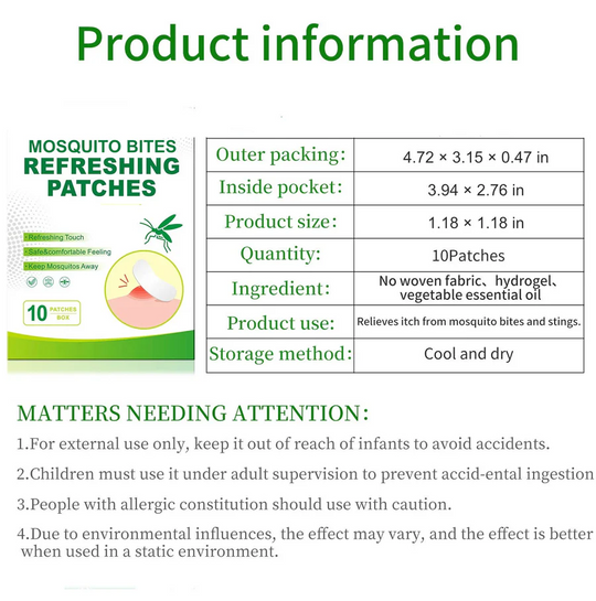 Mosquito Bite Relief with Soothing Patch and Home Treatment