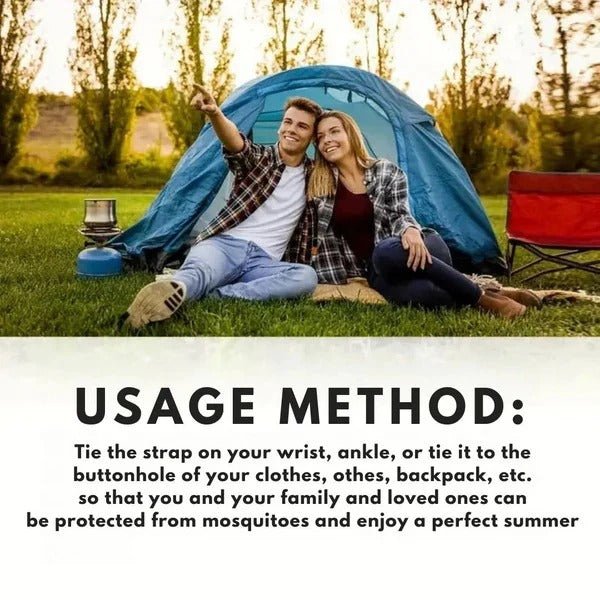 Mosquito Repellent Wristband with Ultrasonic Technology and Clip Design