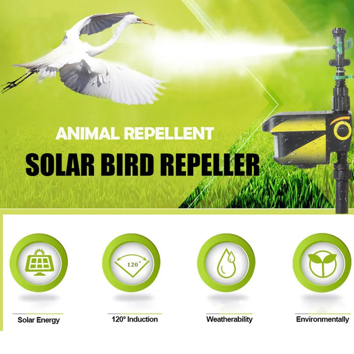 Motion Activated Sprinkler with Solar Power and Deer Deterrent