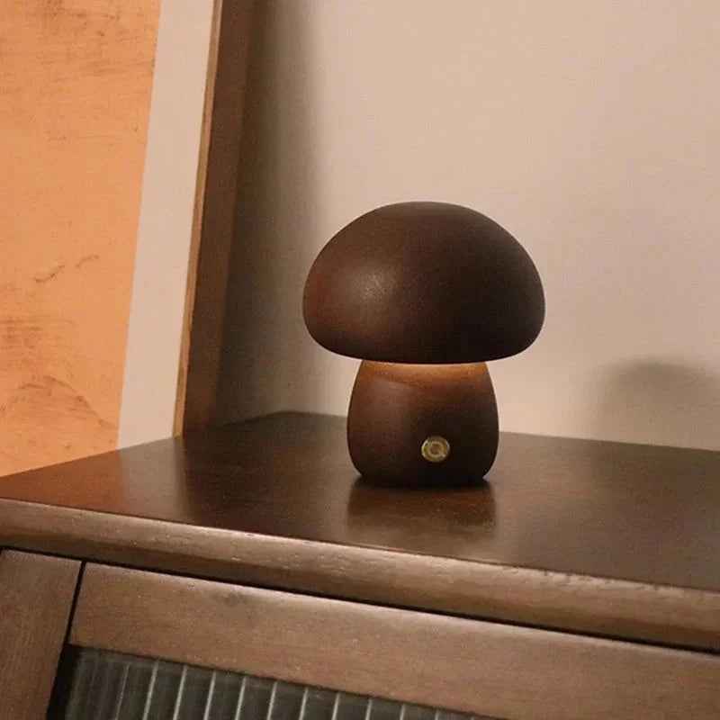 Mushroom Night Light with Touch Control and Rechargeable Battery