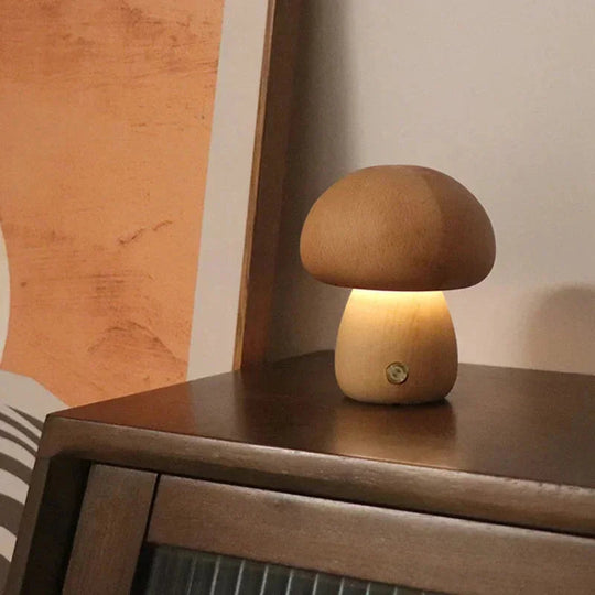 Mushroom Night Light with Touch Control and Rechargeable Battery
