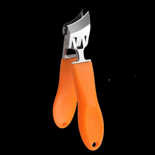 Nail Clipper with Wide Jaw and Curved Edge