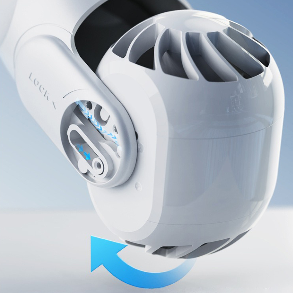 Neck Fan with Wearable Design and Rechargeable Battery