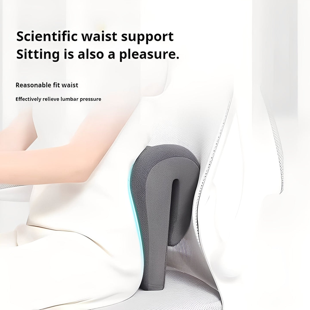 Office Chair Pillow with Adjustable Headrest and Removable Cover