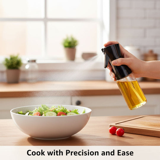 Oil Spray Bottle with Refillable Design and Precision Mist