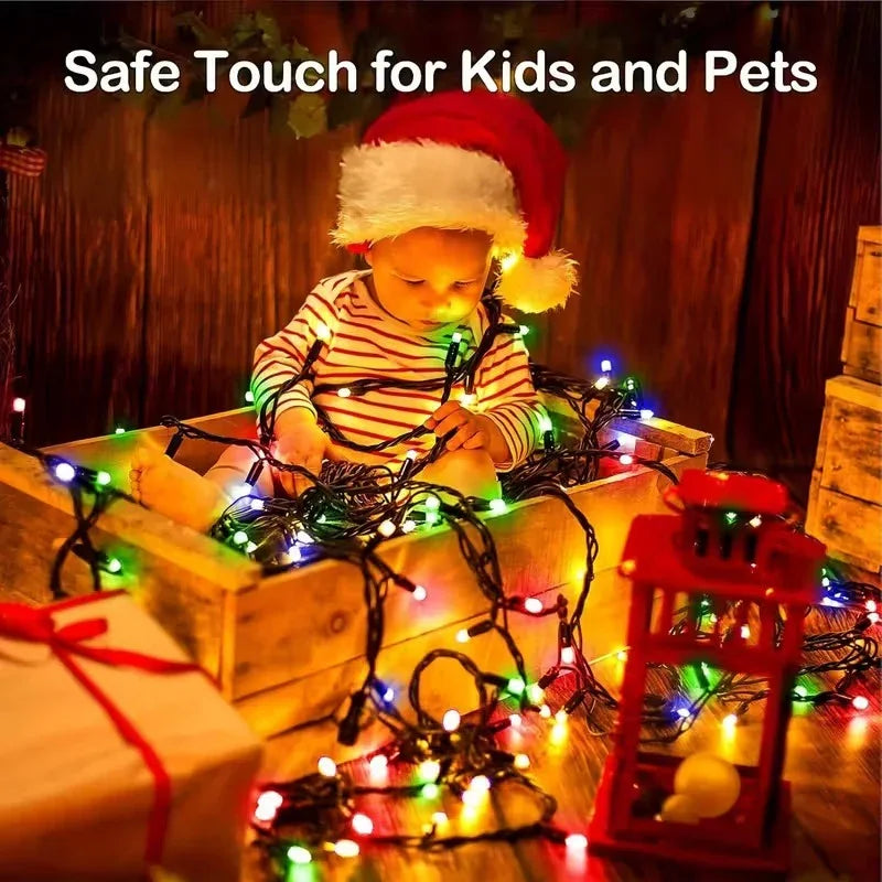Outdoor Fairy Lights with Remote Control and Plug Power