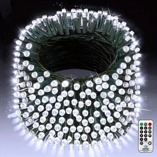 Outdoor Fairy Lights with Remote Control and Plug Power