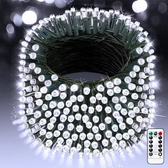 Outdoor Fairy Lights with Remote Control and Plug Power