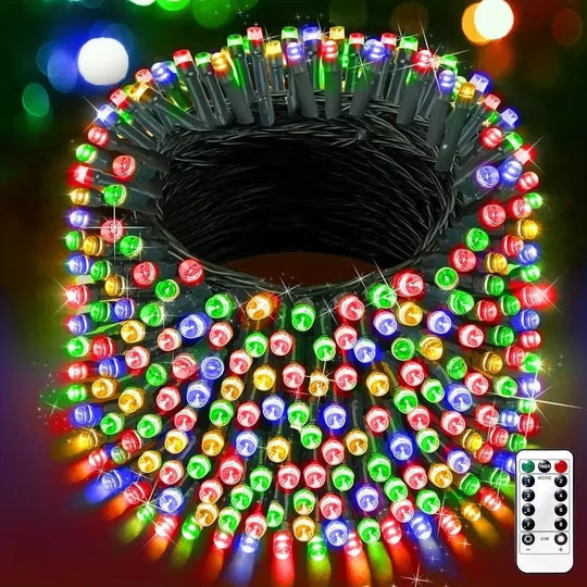 Outdoor Fairy Lights with Remote Control and Plug Power