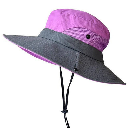 Outdoor Hat with Wide Brim and Adjustable Strap