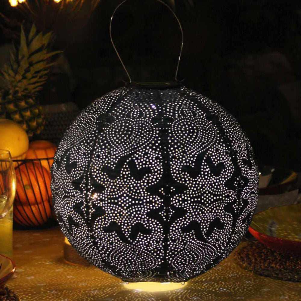 Outdoor Lantern with Solar Power and Globe Design