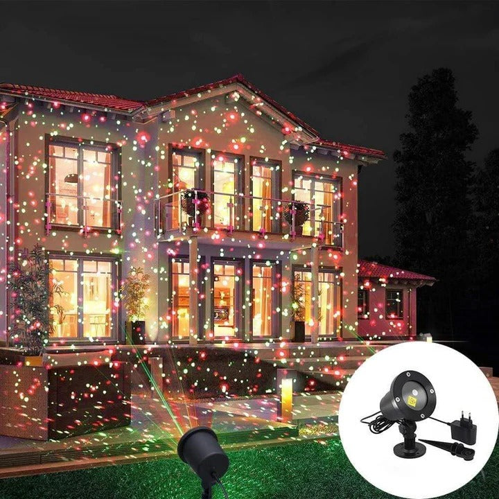 Outdoor Light Projector with RGB Colors and Remote Control