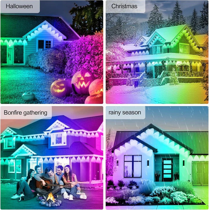Outdoor Lighting Kit with LED Soffit and App Control
