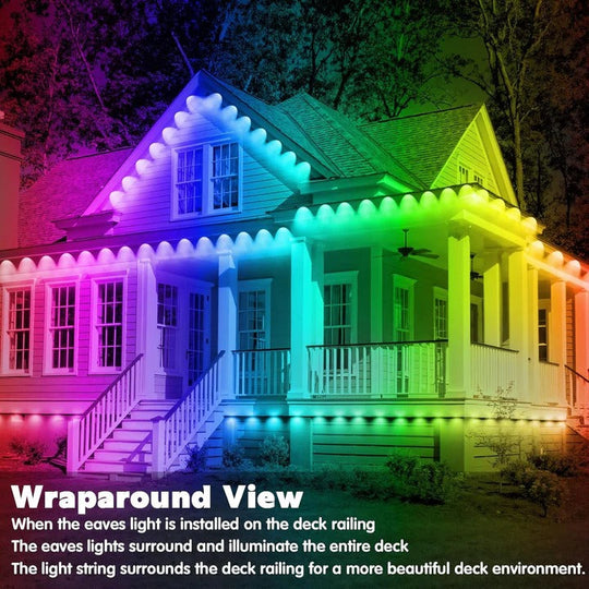 Outdoor Lighting Kit with LED Soffit and App Control