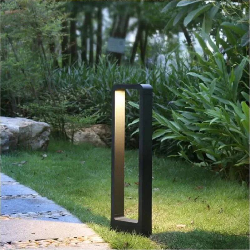 Outdoor Lighting with Ground Installation and Pathway Illumination